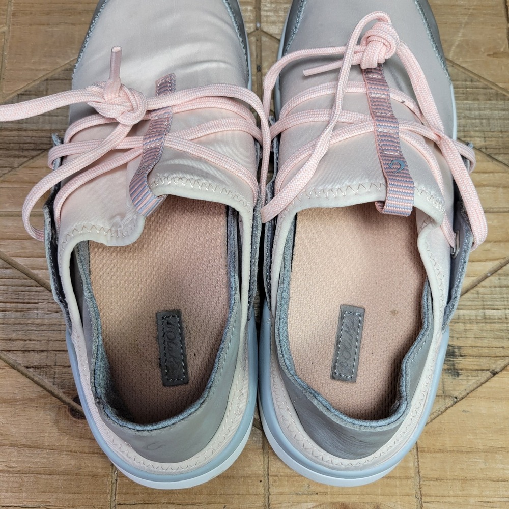 Olukai MikiLi Women's Slip On Sneakers, Size 9 Pearl Blush/Pale Grey Shoes - Picture 10 of 13
